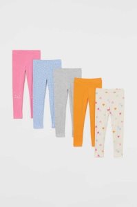 H&M 5-pack Baumwoll Leggings Kinder Hellbeige | ENX-694283