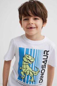 H&M 5-pack Baumwoll T-shirts Jersey Kinder Weiß | RJA-582197