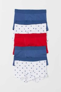 H&M 5-pack Boxer Kurze Hose Kinder Hellblau | FNV-928760