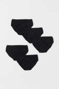 H&M 5-pack Briefs Unterwäsche Kinder Schwarz | GWT-769815