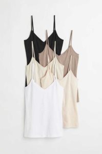 H&M 5-pack Camisole Oberteile Damen Navy Blau Weiß | PNS-138450