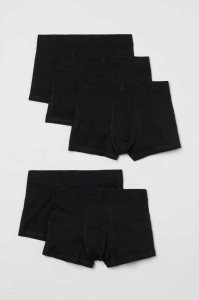 H&M 5-pack Kurzes Boxer Shorts Unterwäsche Herren Schwarz | NTC-648017