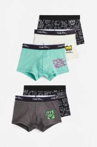 H&M 5-pack Print-motif Boxer Kurze Hose Kinder Schwarz | SRP-021769