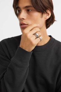 H&M 5-pack Ringe Herren Gold | HKB-350617