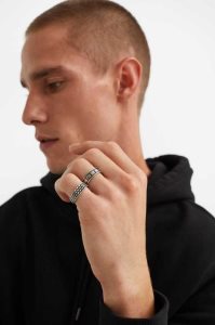 H&M 5-pack Ringe Herren Silber | NPI-416293