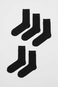 H&M 5-pack Socken Herren Dunkelgrau Schwarz | SPC-916084