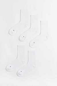 H&M 5-pack Sports Socken Herren Weiß | FNZ-073496