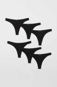 H&M 6-pack Tanga Briefs Unterwäsche Damen Weiß | NQR-285943