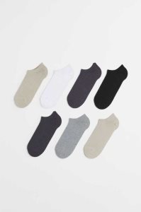 H&M 7-pack Ankle Socken Herren Beige Grau | PKS-435297