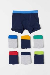 H&M 7-pack Boxer Kurze Hose Kinder Hellgrau Navy Blau | ZLS-914708