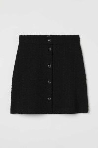 H&M A-line Röcke Damen Schwarz | HNP-763042