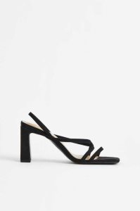 H&M Absatz Sandalen Damen Schwarz | YNP-760123