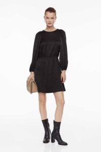 H&M Balloon-sleeved Crinkled Kleider Damen Helllila | RCS-201548