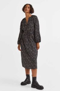 H&M Balloon-sleeved Kleider Damen Rot | EBG-730198
