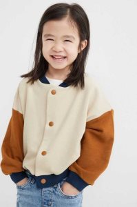 H&M Baseball Jacket Oberbekleidung Kinder Dunkelgrün | VTB-021649