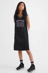 H&M Basketball Kleider Sportbekleidung Kinder Schwarz | HWE-384907