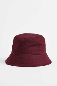 H&M Baumwoll Bucket Hüte Damen Rot | OCU-826713