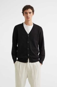 H&M Baumwoll Cardigan Pullover Herren Dunkelbeige | VES-632874