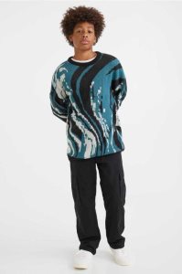 H&M Baumwoll Cargo Hose Kinder Schwarz | CAK-420953