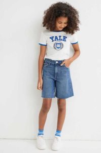 H&M Baumwoll Denim Bermuda Kurze Hose Kinder Blau Hellblau | TCM-987024