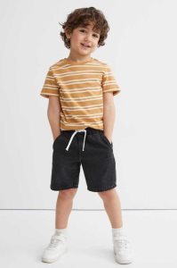 H&M Baumwoll Denim Pull-on Kurze Hose Kinder Blau | ICU-578362