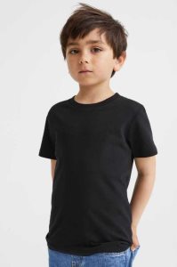 H&M Baumwoll Hemd Kinder Schwarz | GBC-062479