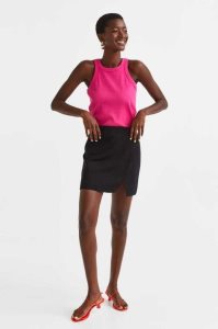 H&M Baumwoll Jersey Tank Oberteile Damen Hellblau | AYF-032176