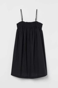 H&M Baumwoll Kleider Damen Weiß Blau | QGC-390457