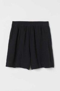 H&M Baumwoll Kurze Hose Damen Schwarz | KDY-438926