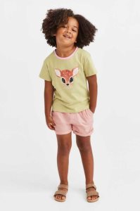 H&M Baumwoll Kurze Hose Kinder Hellrosa | VIQ-941075