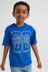 H&M Baumwoll Oversized Hemd Kinder Hellblau | PJA-725413