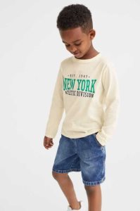 H&M Baumwoll Shirt Jersey Kinder Dunkelbeige | GOI-059148