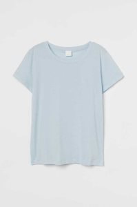 H&M Baumwoll T-shirt Oberteile Damen Beige | SOA-643795