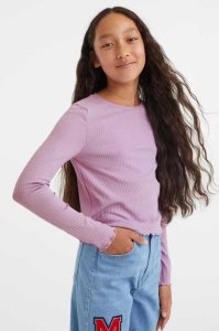 H&M Baumwoll Top Jersey Kinder Hellrosa | WDU-923165