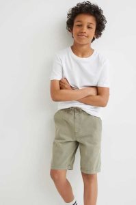 H&M Baumwoll Twill Kurze Hose Kinder Dunkelblau | QGZ-852064