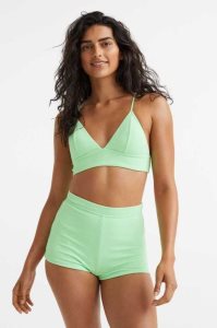 H&M Bikini Bottoms Strandkleidung Damen Grün | ATS-695328