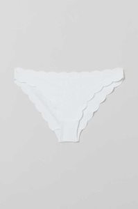 H&M Bikini Bottoms Strandkleidung Damen Weiß | PIF-572640