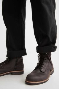 H&M Boots Stiefel Herren Schwarz | XQI-853701