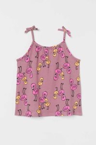 H&M Bow-detail Tank Top Jersey Kinder Hellblau | KFV-498510