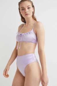H&M Brazilian Bikini Bottoms Strandkleidung Damen Helllila | FTX-379140