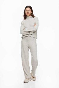 H&M Brushed Jersey Hose Damen Hellbeige | RKH-807356
