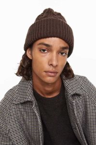 H&M Cable-knit Hüte Herren Grün | URT-965073