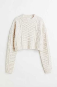H&M Cable-knit Pullover Damen Grau | WEH-258306