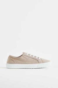 H&M Canvas Sneakers Damen Schwarz | OUP-962314