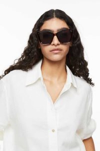 H&M Cat Eye Sonnenbrille Damen Braun | NIX-062315
