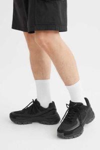 H&M Chunky Sneakers Herren Schwarz | TVQ-743198