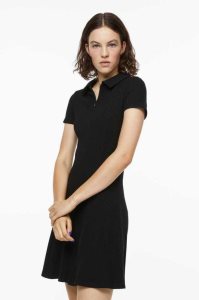H&M Collared Gerippt Kleider Damen Helllila | AUB-524639