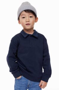 H&M Collared Hemd Kinder Navy Blau | MNQ-698241