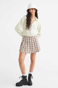 H&M Collared Pullover Damen Beige Weiß | IGT-645180