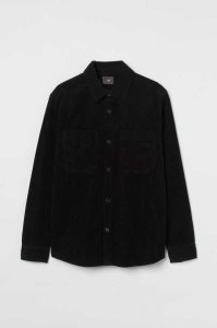 H&M Corduroy Hemd Herren Weiß | NOS-408175